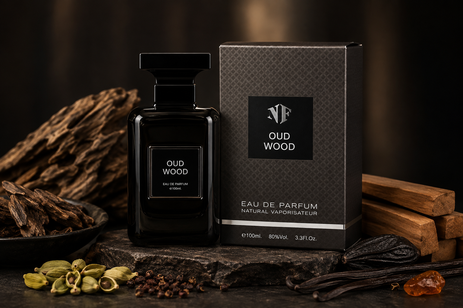 ادکلن مردانه عود وود ان اف Oud Wood NF حجم 100 میل