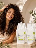 مواد فر دائم مو یورگانیک YOORGANIC مدل Glamorous Wave Perm دو مرحلهای A+B حجم 2×1000 میل